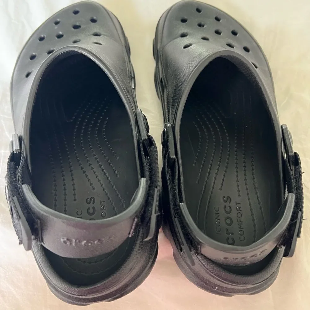 Crocs x Pleasure collaboration black clog crocs Size 9